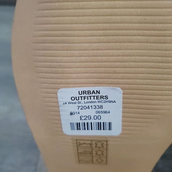 NEW Urban Outfitters Women's Sandals Size 7 Brown Leather Huarache Flats - Picture 6 of 9